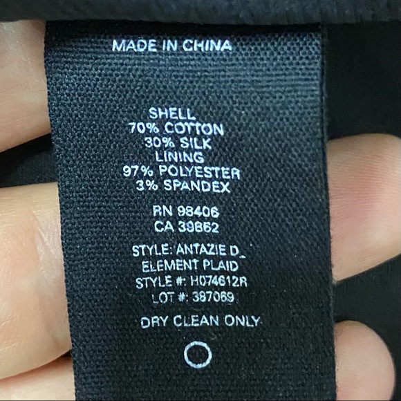 Theory Plaid Silk Blend Shift Dress - Picture 8 of 10